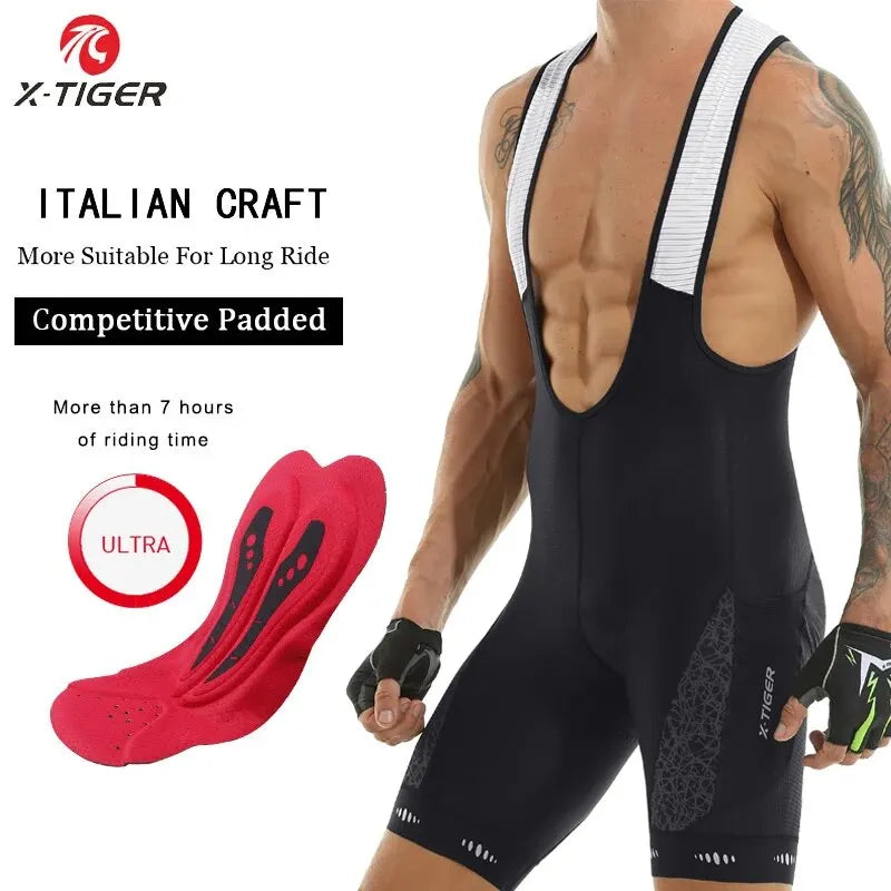 Shorts de ciclismo com almofada em gel