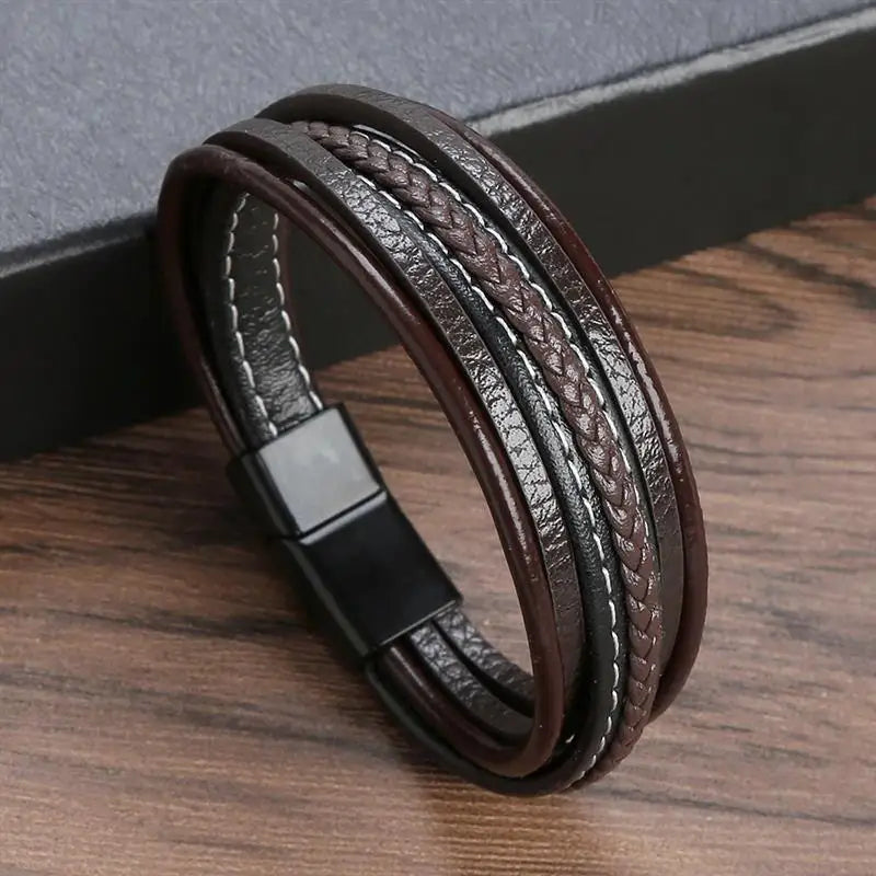 Pulseira de couro para homens