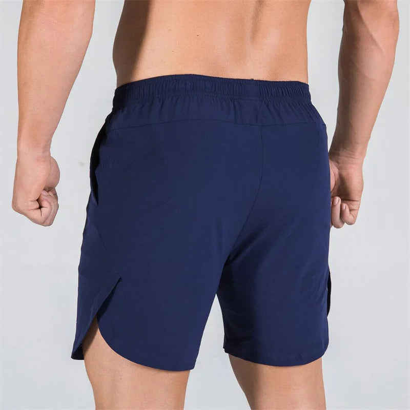 Shorts esportivos de duas camadas